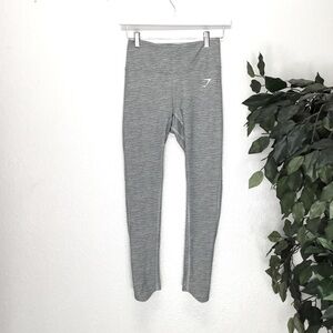 GymShark Grey Striped Workout Leggings